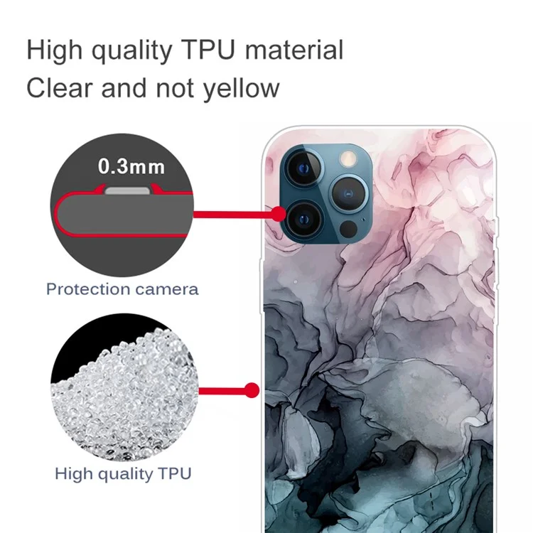 Für iPhone 15 Pro Max stoßfestes IMD TPU-Handyhülle, abstraktes Marmorprint-Handyhüllenmit Mobiltelefon-Rückseite - Stil G