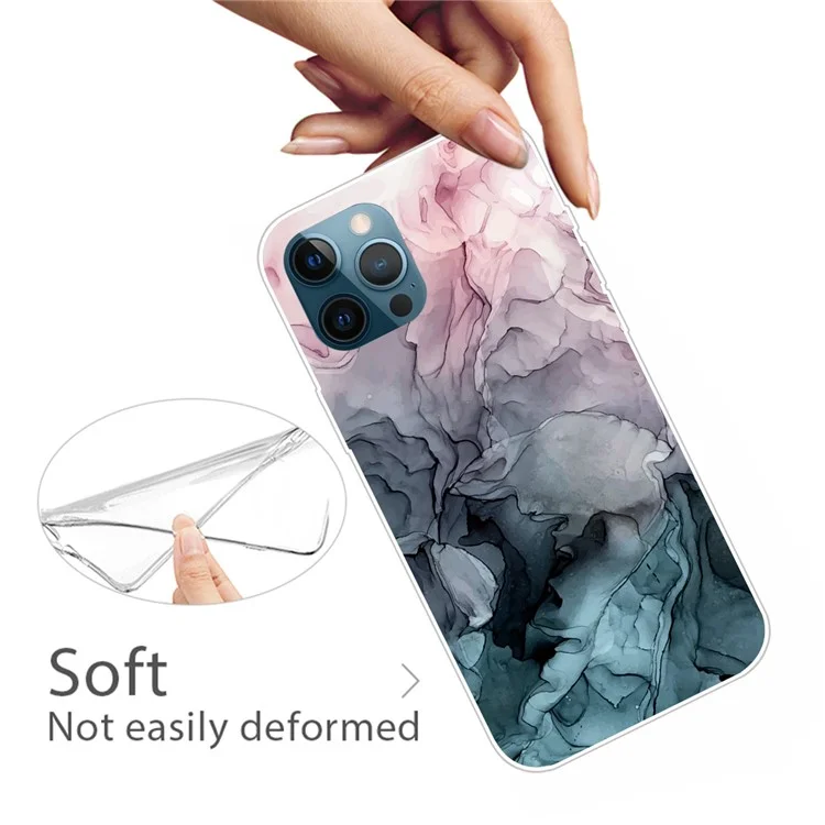 Für iPhone 15 Pro Max stoßfestes IMD TPU-Handyhülle, abstraktes Marmorprint-Handyhüllenmit Mobiltelefon-Rückseite - Stil G