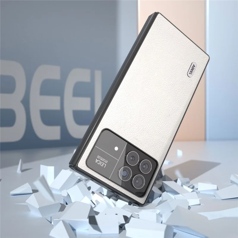 Para el estuche de teléfono Xiaomi Mix Fold 3 5G Anti-Scratch de piel de vaca genuina+PC - Gris