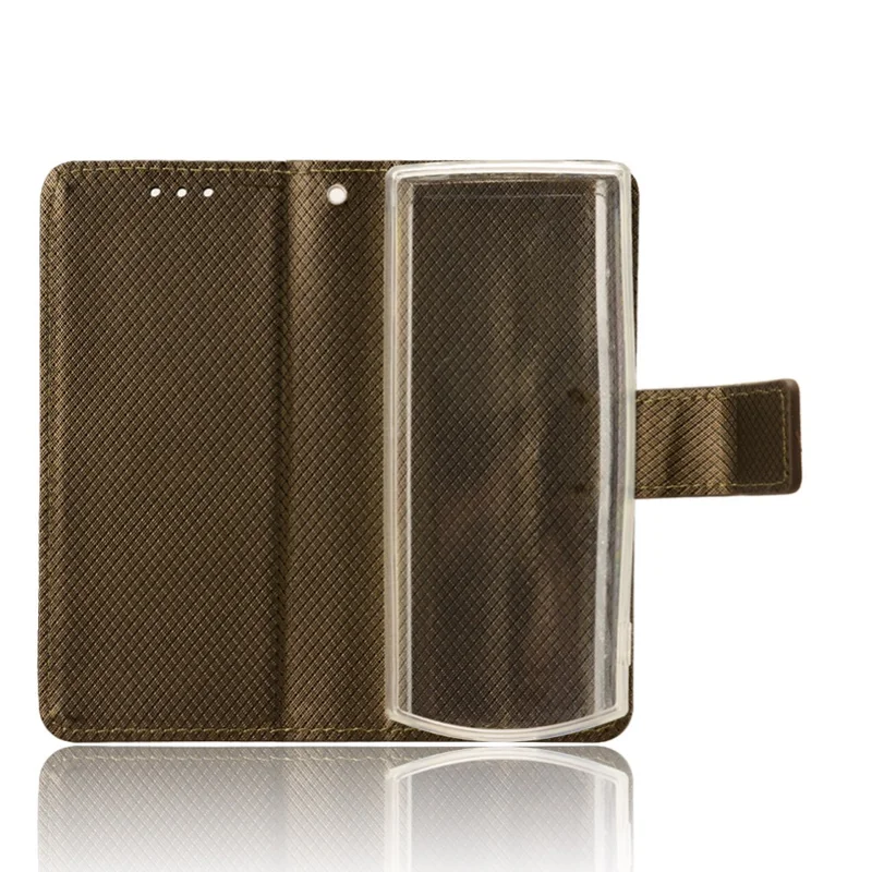 PU Leather Phone Case for Nokia 105 2G (2023) , Diamond Texture Stand Protective Phone Cover - Brown