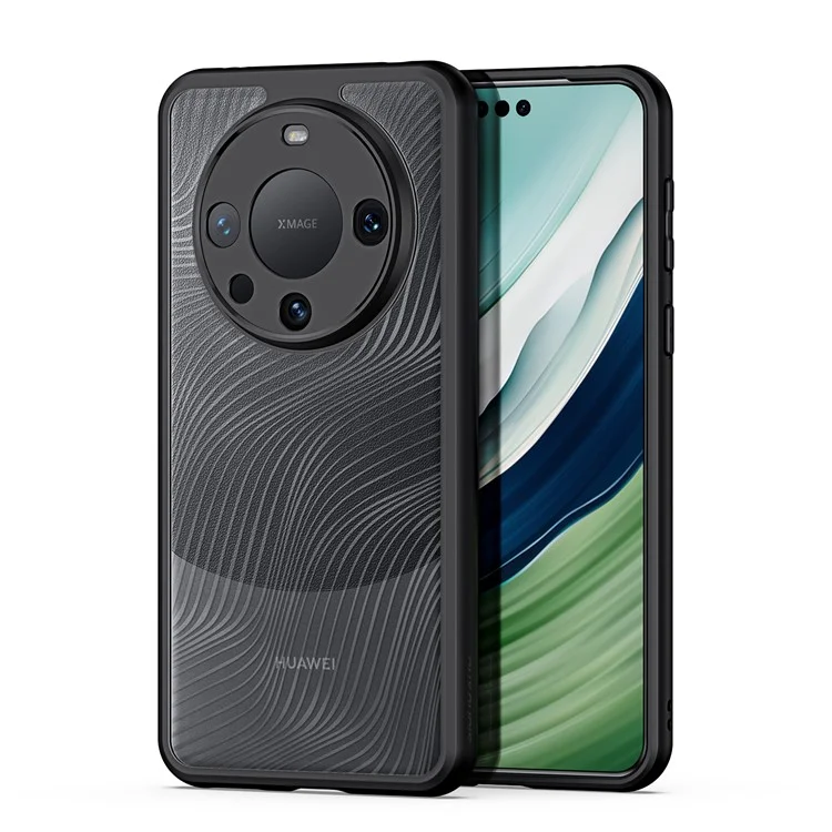 Serie Dux Ducis Aimo Per Huawei Mate 60 Pro Phone Case Matte TPU Frame TPU + PC Coperchio Shell (reach Certification) - Nero