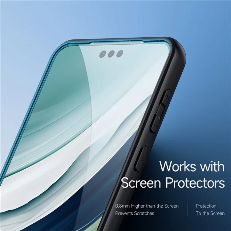 Serie Dux Ducis Aimo Per Huawei Mate 60 Pro Phone Case Matte TPU Frame TPU + PC Coperchio Shell (reach Certification) - Nero