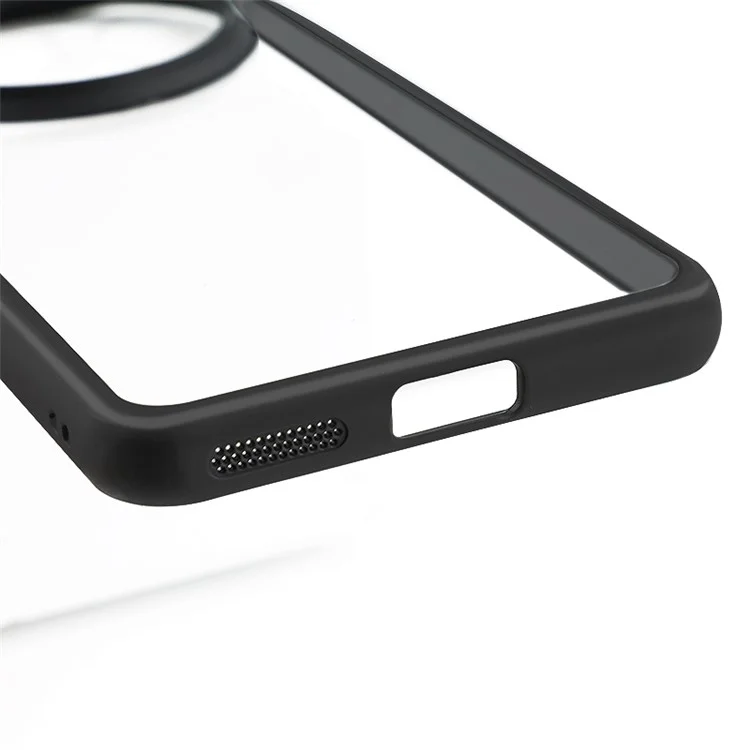 Funda de teléfono para Huawei Mate 60, de TPU + PC duro, funda transparente a prueba de polvo