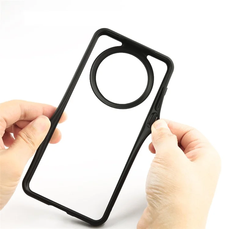 Para Huawei Mate 60 Pro Slim-Fit TPU + PC Capa de Telefone Transparente à prova de poeira
