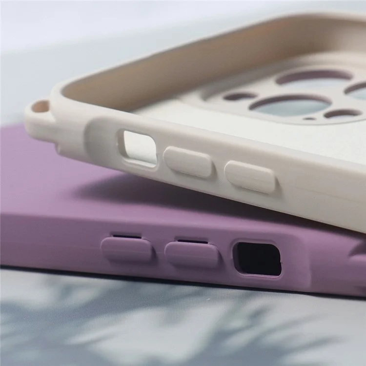 Back Cover for iPhone 15 Pro , Four Corners Drop Proof Mobile Phone TPU Case - Beige