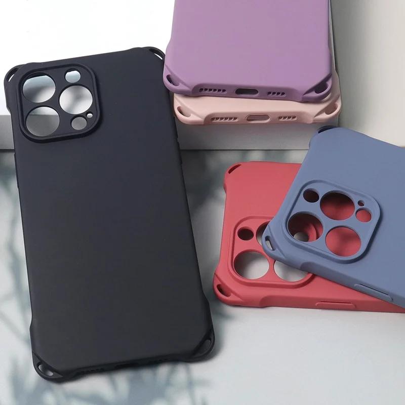 Back Cover for iPhone 15 Pro , Four Corners Drop Proof Mobile Phone TPU Case - Pink