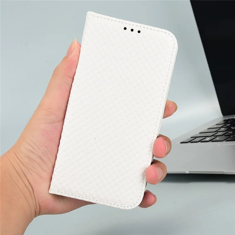 Para Samsung Galaxy Z Fold5 5G Capa de telefone em couro PU com suporte Wallet Imprinted - Branco