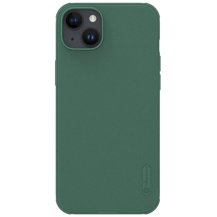 NILLKIN Super Frosted Shield Pro for iPhone 15 Plus Phone Case PC+TPU Anti-drop Matte Phone Cover - Green