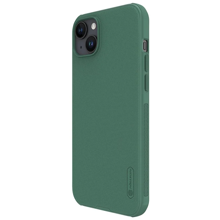 NILLKIN Super Frosted Shield Pro for iPhone 15 Plus Phone Case PC+TPU Anti-drop Matte Phone Cover - Green