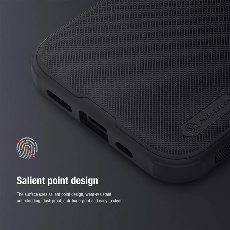 NILLKIN Super Frosted Shield Pro for iPhone 15 Plus Phone Case PC+TPU Anti-drop Matte Phone Cover - Green
