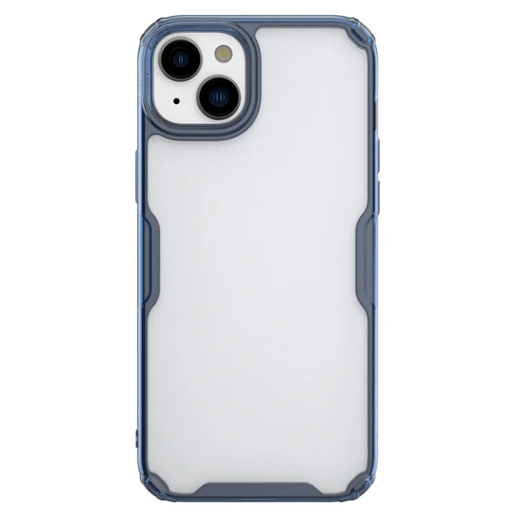 NILLKIN Nature Pro Series PC+TPU Case for iPhone 15 Anti-drop Protective Phone Cover - Blue
