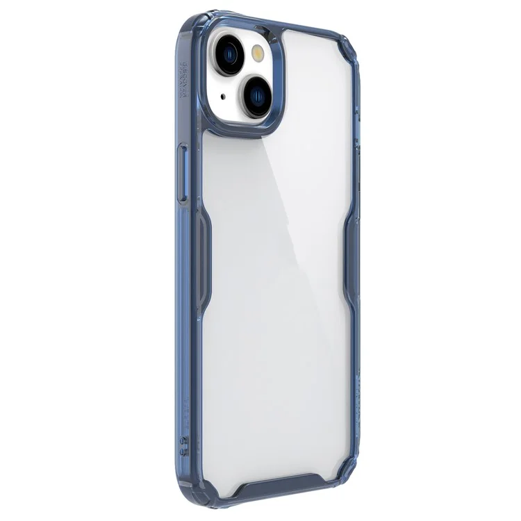 NILLKIN Nature Pro Series PC+TPU Case for iPhone 15 Anti-drop Protective Phone Cover - Blue