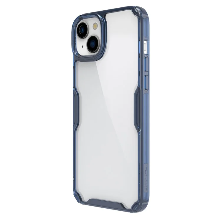 NILLKIN Nature Pro Series PC+TPU Case for iPhone 15 Anti-drop Protective Phone Cover - Blue