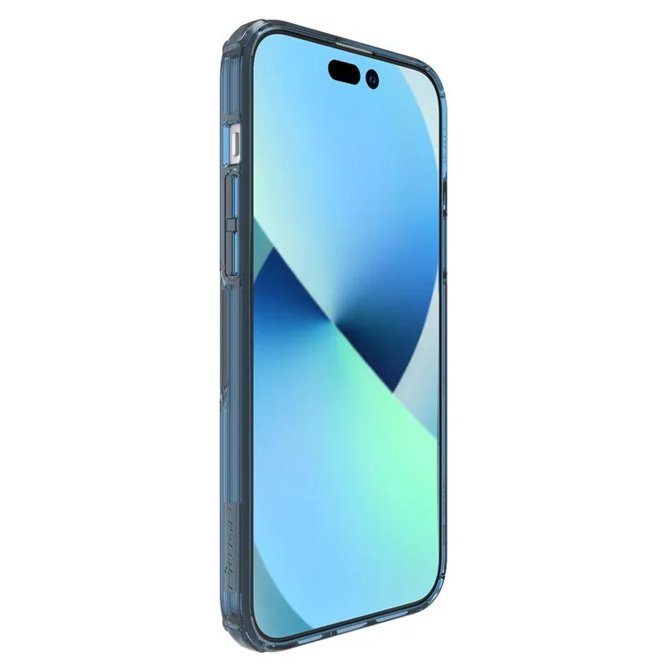 NILLKIN Nature Pro Series PC+TPU Case for iPhone 15 Anti-drop Protective Phone Cover - Blue