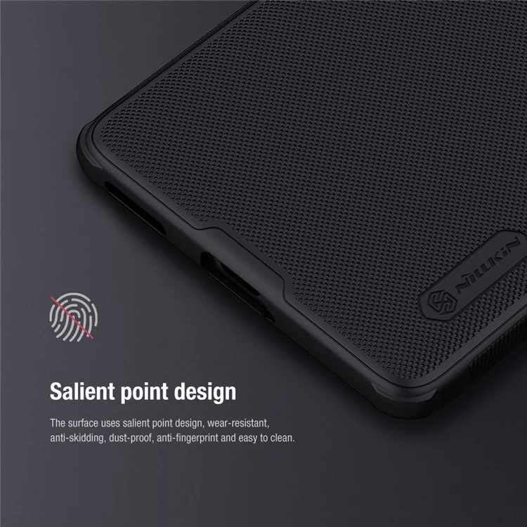 NILLKIN Super Frosted Shield Pro для Xiaomi Redmi K60 Ultra / 13T / 13T Pro Чехол для телефона PC+TPU Матовая защитная крышка для телефона - Черный