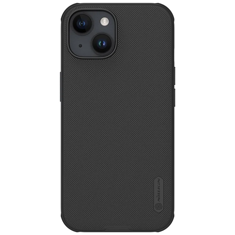 NILLKIN Super Frosted Shield Pro Matte Phone Cover for iPhone 15 PC+TPU Anti-scratch Phone Case - Black