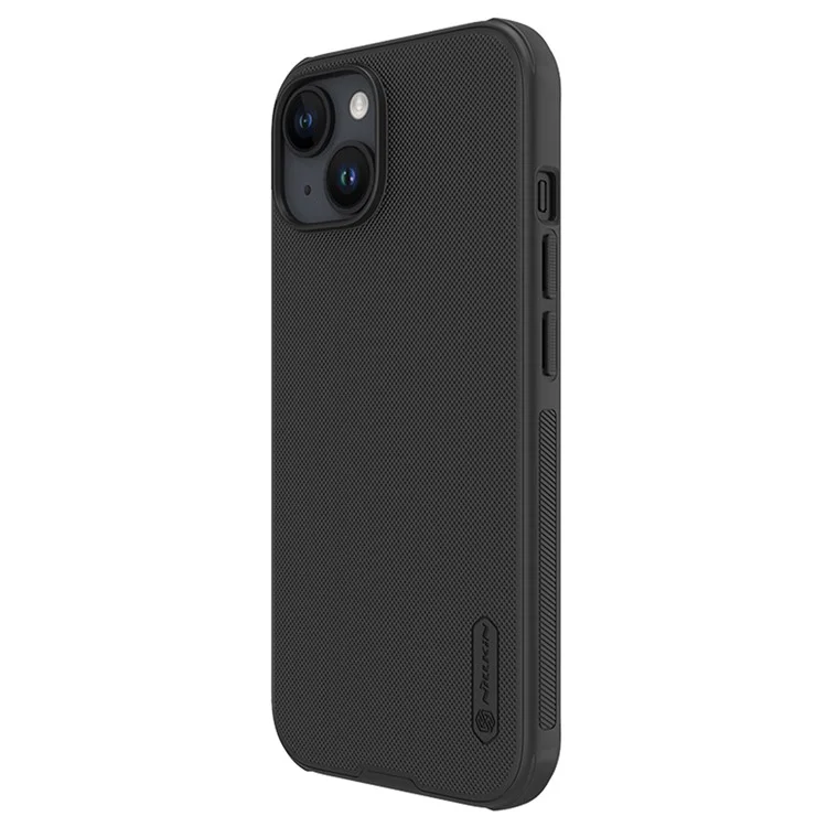 NILLKIN Super Frosted Shield Pro Matte Phone Cover for iPhone 15 PC+TPU Anti-scratch Phone Case - Black