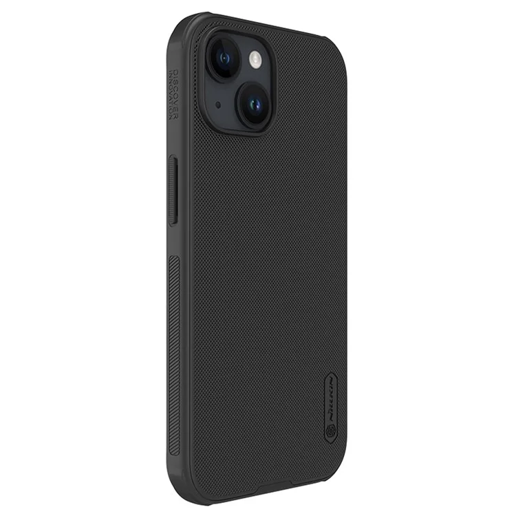 NILLKIN Super Frosted Shield Pro Matte Phone Cover for iPhone 15 PC+TPU Anti-scratch Phone Case - Black