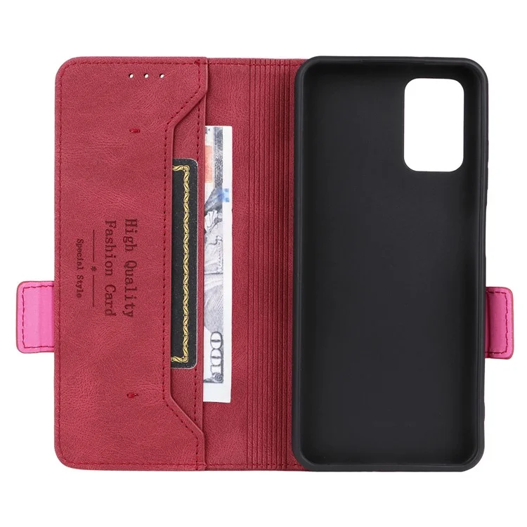Para Nokia G42 Anti-Scratch Protective Cover PU Leather Wallet Stand Phone Case Hardware Decor Shell - Rose
