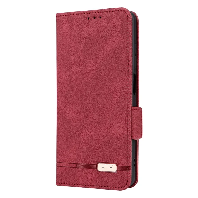 Para Nokia G42 Anti-Scratch Protective Cover PU Leather Wallet Stand Phone Case Hardware Decor Shell - Rose