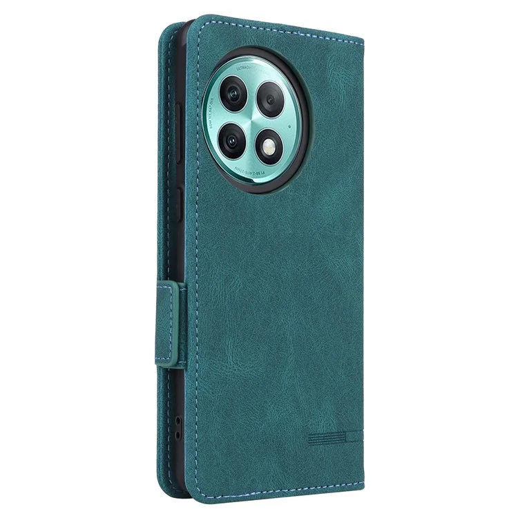 Per OnePlus Ace 2 Pro 5G Custodia per cellulare Custodia protettiva hardware Decor Stand Wallet PU Pelle - Blu