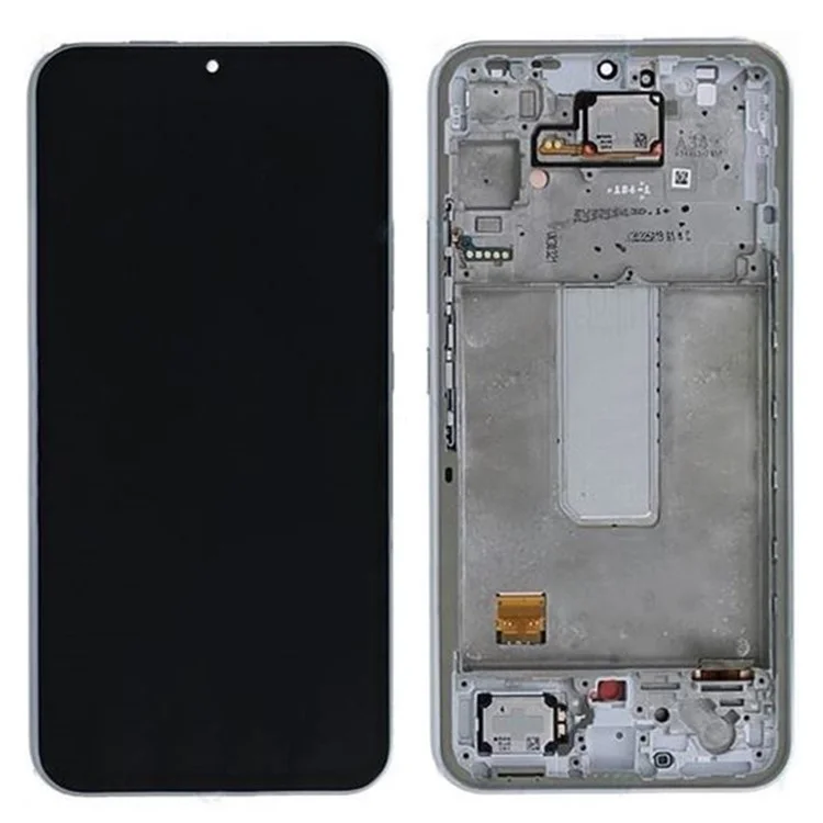 For Samsung Galaxy A34 5G A346 OEM Grade S AMOLED Screen and Digitizer Assembly + Frame Repair Part (without Logo) - Silver