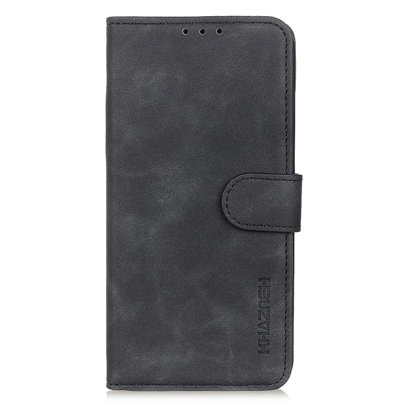 KHAZNEH For Sony Xperia 5 V Retro Wallet Phone Cover Anti-fingerprint Leather Stand Case - Black