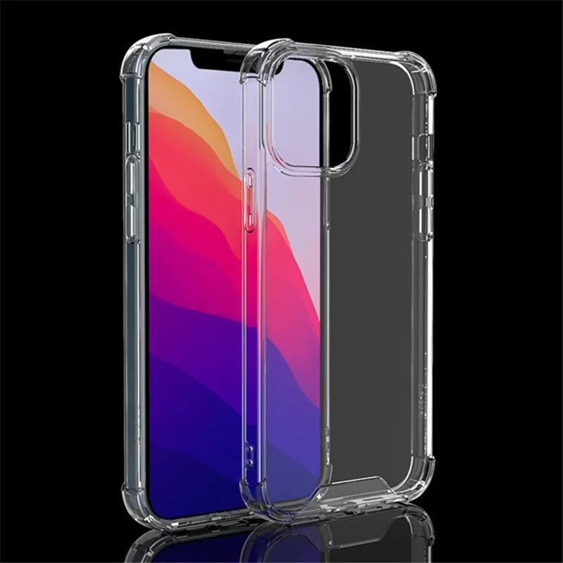Cell Phone Case for iPhone 15 Pro , Four Corners Drop-proof TPU Frame + Acrylic Clear Phone Cover