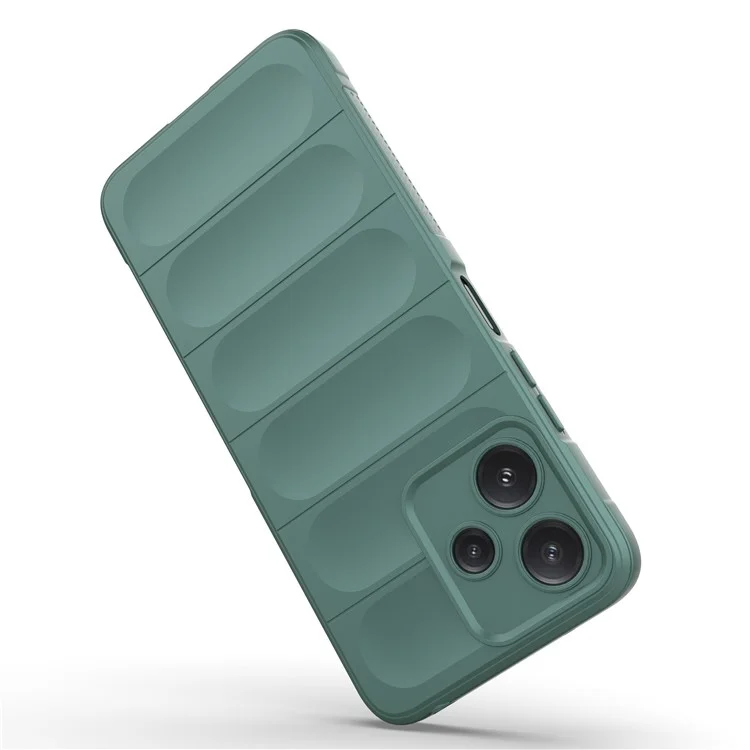 Para Xiaomi Redmi 12 5G (Global) / Poco M6 Pro 5G Capa Rígida de TPU Proteção Contra Quedas - Verde