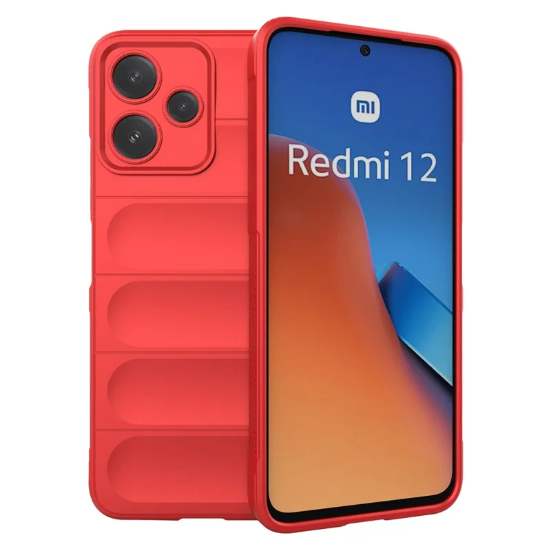 Para Xiaomi Redmi 12 5G (Global) / Poco M6 Pro 5G Capa Rígida de TPU Proteção Contra Quedas - Vermelho
