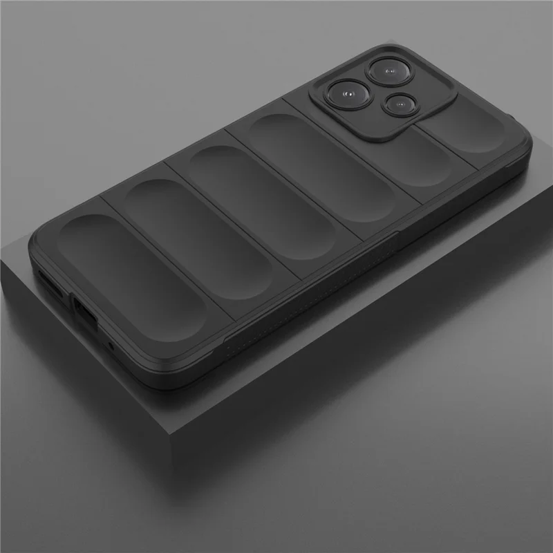 For Xiaomi Redmi 12 5G (Global) / Poco M6 Pro 5G Rugged TPU Cover Drop Protection Phone Case - Black