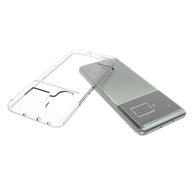 For Realme GT5 5G Transparent TPU Phone Cover Super Thin Smartphone Case (Big Rear Lens Hole)