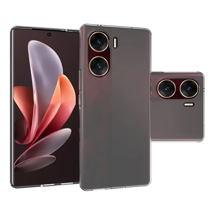 Pour vivo V29e (Inde) 5G Clear TPU Coque de téléphone Ultra Fine Transparent Coque de téléphone Shell (Grand trou d'objectif arrière)