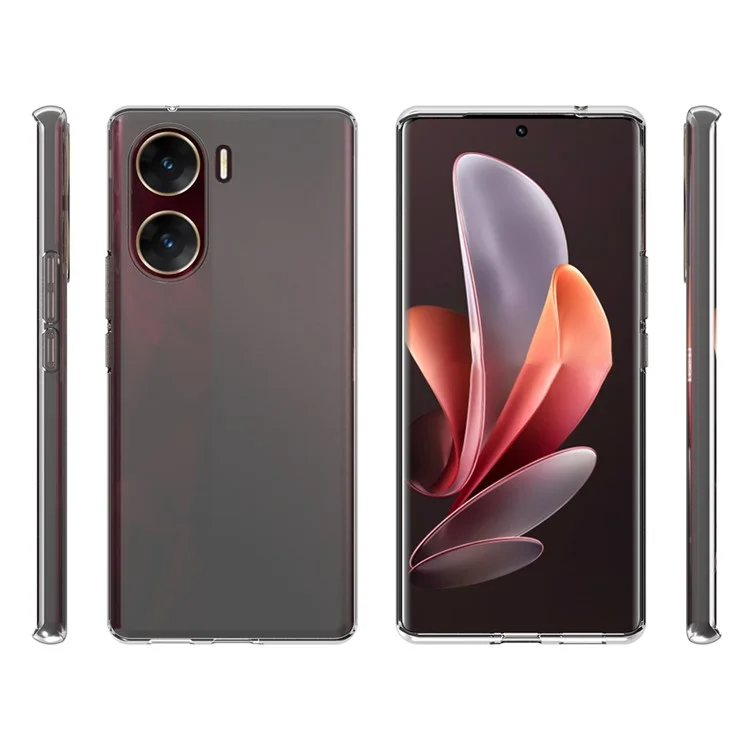 Pour vivo V29e (Inde) 5G Clear TPU Coque de téléphone Ultra Fine Transparent Coque de téléphone Shell (Grand trou d'objectif arrière)
