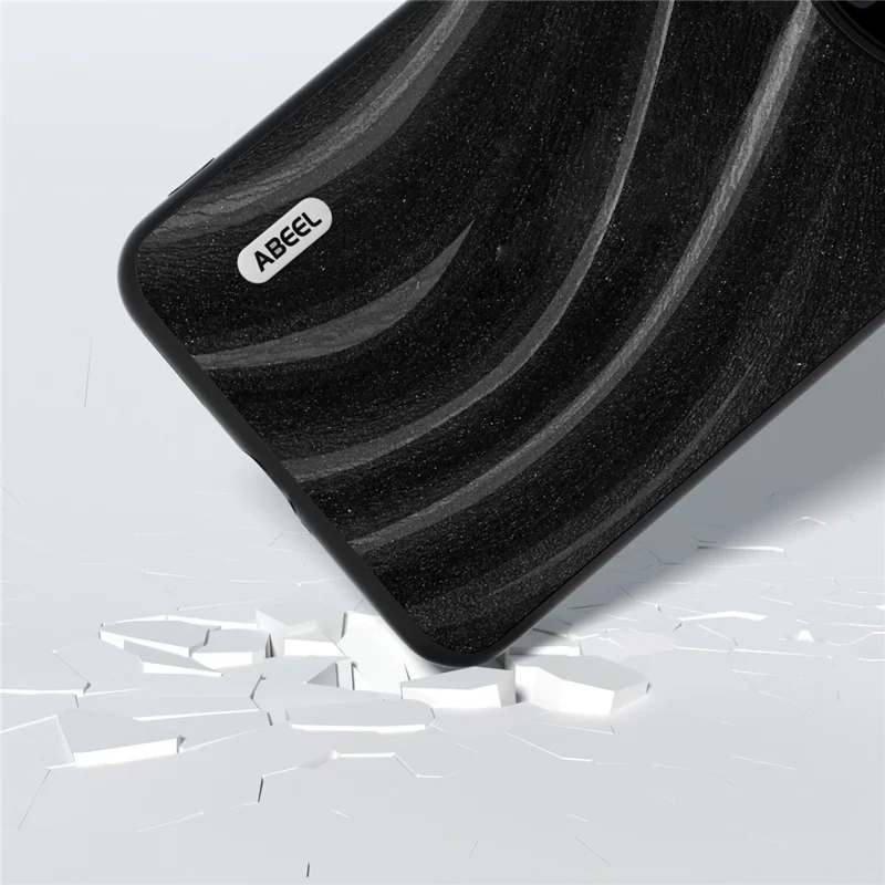 Étui de protection pour téléphone Huawei Mate 60 Série Milky Way ABEEL en cuir PU enduit de PC+TPU - Noir