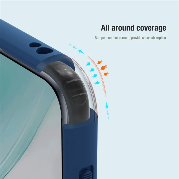 NILLKIN Super Frosted Shield Pro Phone Case for Huawei Mate 60 Pro Matte PC+TPU Phone Back Cover - Red