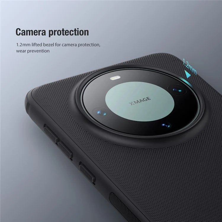 NILLKIN Super Frosted Shield Pro Phone Case for Huawei Mate 60 Pro Matte PC+TPU Phone Back Cover - Red