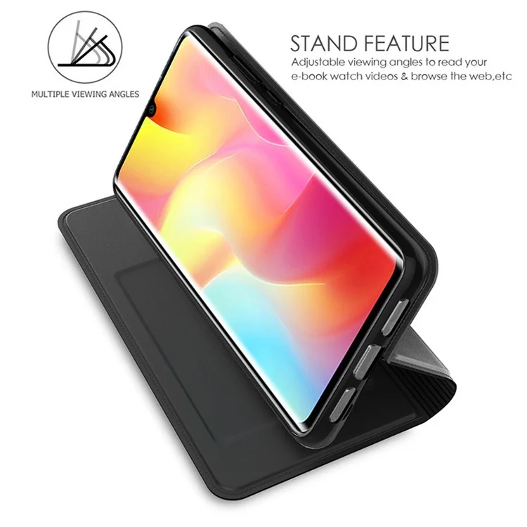 Funda de Teléfono con Ranura para Tarjetas para Huawei Mate 60, Funda Tipo Folio con Soporte, Combinación de TPU y Piel de PU, a Prueba de Golpes - Negro