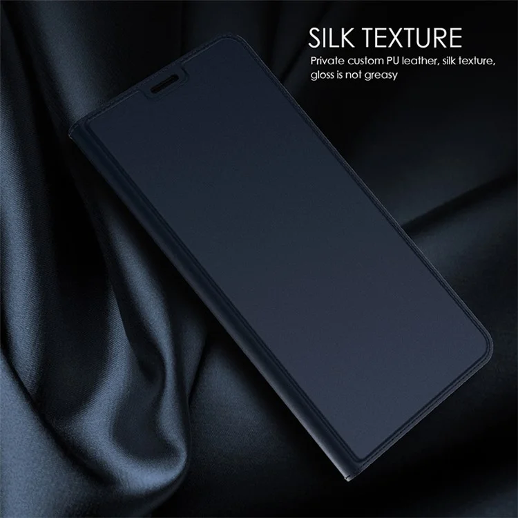 Para Huawei Mate 60 Pro Funda Protectora para Teléfono Móvil Ranura para Tarjetas TPU+PU Cuero Folio Flip Cover con Soporte - Azul