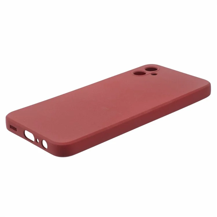 Funda de Teléfono TPU para Samsung Galaxy M04 4G / F04 4G / A04e 4G - Rojo Vino