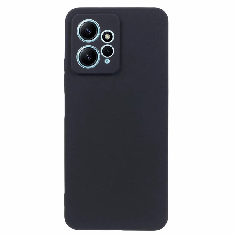 Per Xiaomi Redmi Note 12 4G TPU Phone Case Custodia retro opaca a doppia faccia anti-graffio - Nero