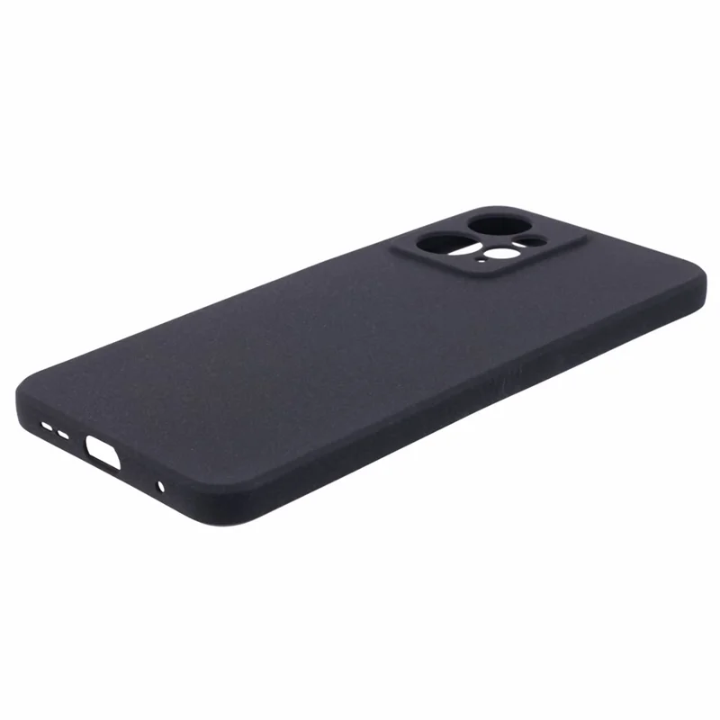 Per Xiaomi Redmi Note 12 4G TPU Phone Case Custodia retro opaca a doppia faccia anti-graffio - Nero