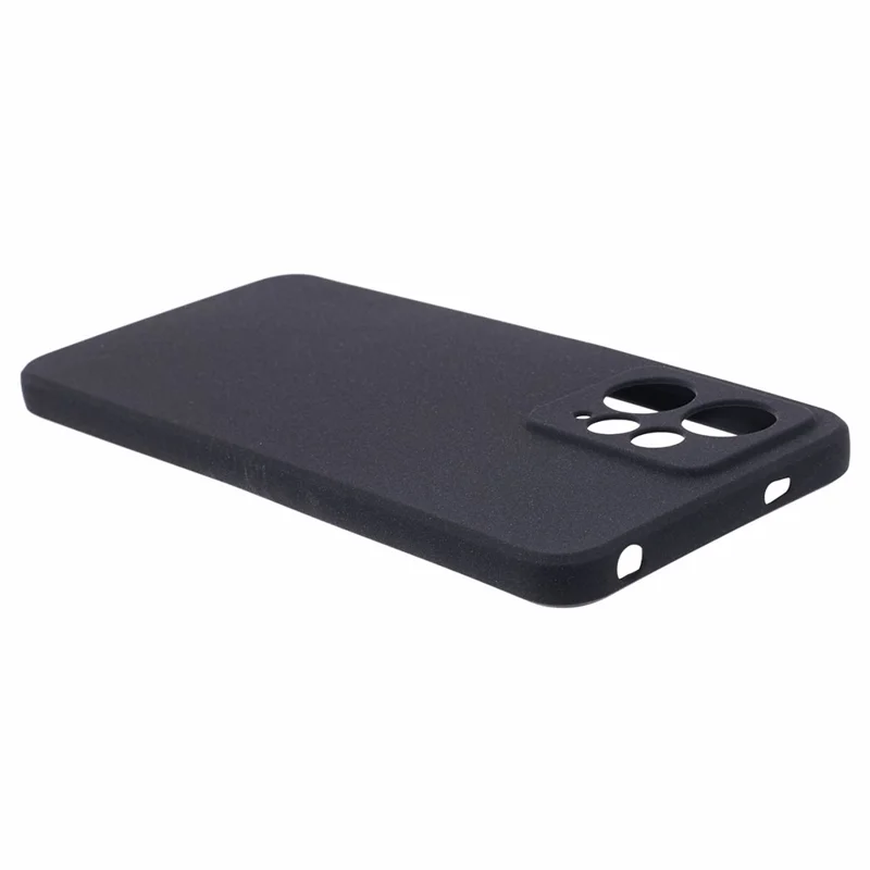 Per Xiaomi Redmi Note 12 4G TPU Phone Case Custodia retro opaca a doppia faccia anti-graffio - Nero