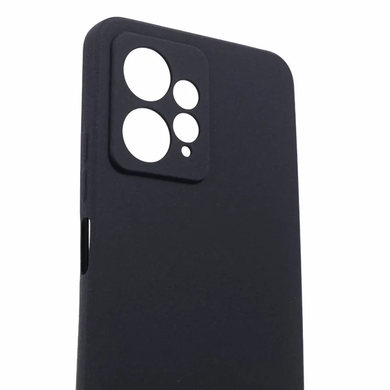 Per Xiaomi Redmi Note 12 4G TPU Phone Case Custodia retro opaca a doppia faccia anti-graffio - Nero