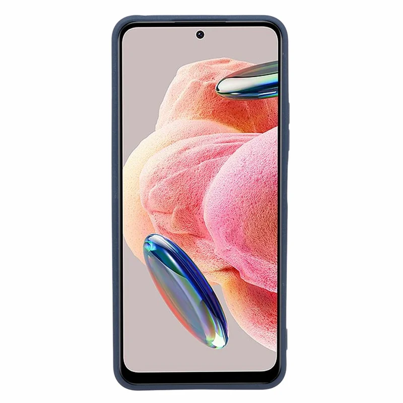 For Xiaomi Redmi Note 12 4G TPU Phone Case Double-Sided Matte Anti-scratch Back Cover - Navy Blue