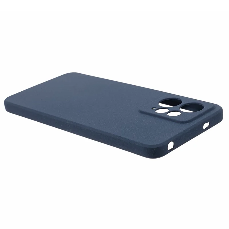 For Xiaomi Redmi Note 12 4G TPU Phone Case Double-Sided Matte Anti-scratch Back Cover - Navy Blue