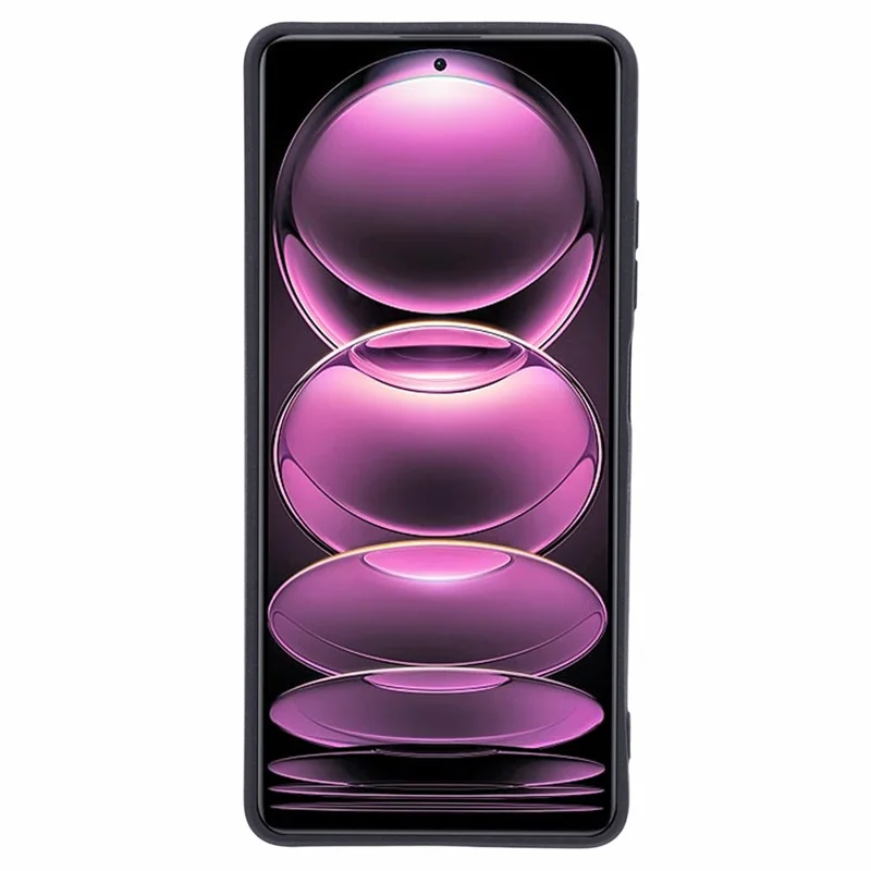 For Xiaomi Redmi Note 12 Pro 5G Phone Case Double-Sided Matte Flexible TPU Protective Cover - Black