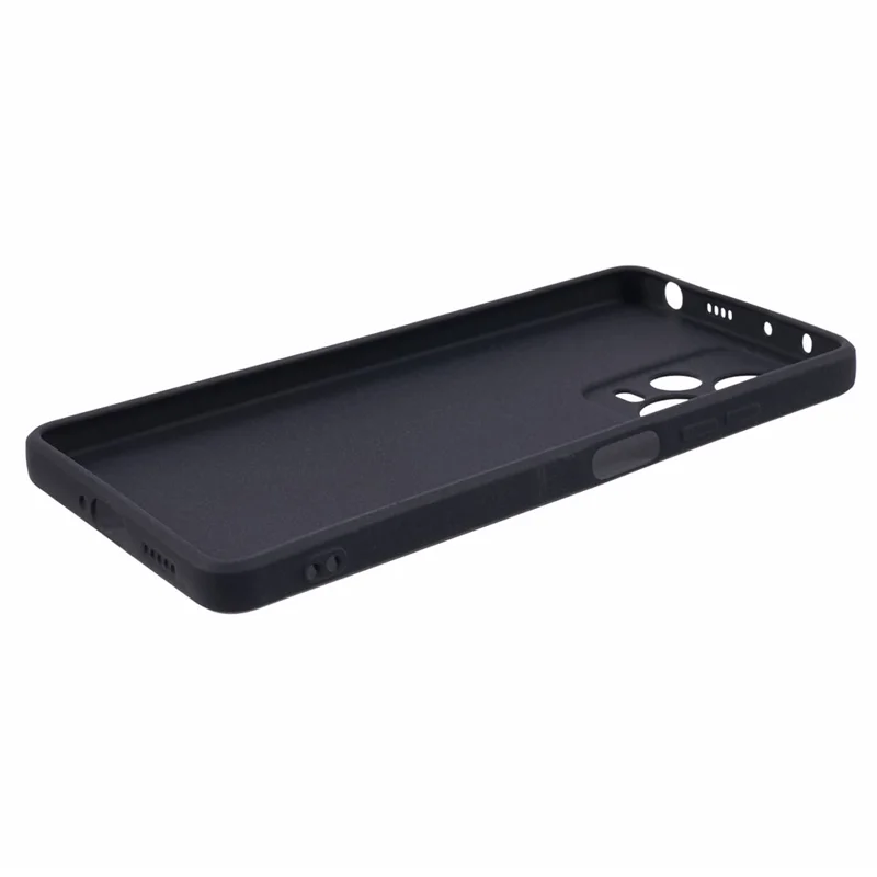 For Xiaomi Redmi Note 12 Pro 5G Phone Case Double-Sided Matte Flexible TPU Protective Cover - Black