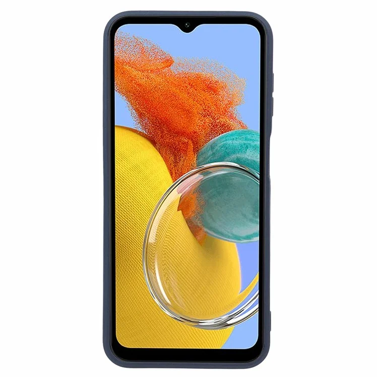 Double-Sided Matte TPU Cover for Samsung Galaxy M14 5G , Anti-scratch Cell Phone Case - Navy Blue