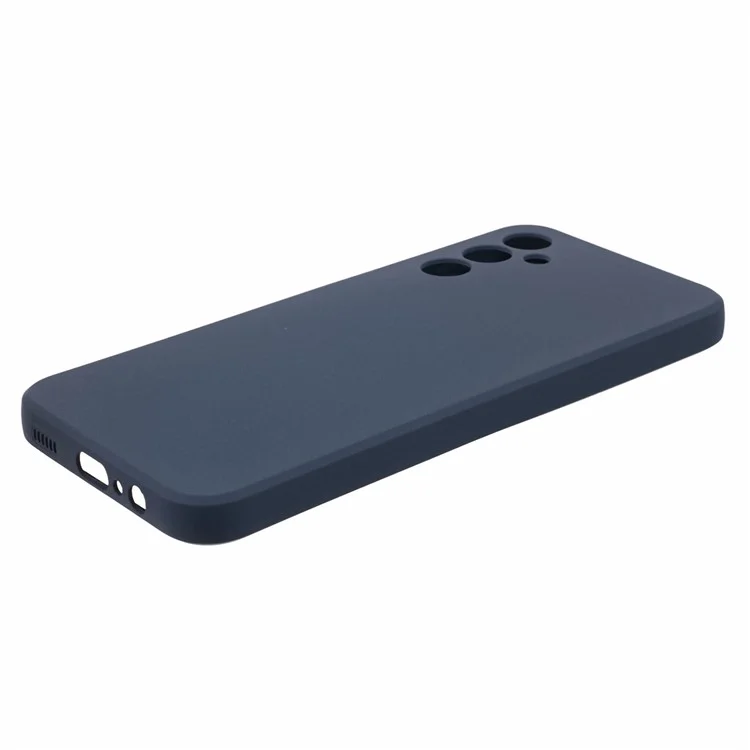 Double-Sided Matte TPU Cover for Samsung Galaxy M14 5G , Anti-scratch Cell Phone Case - Navy Blue